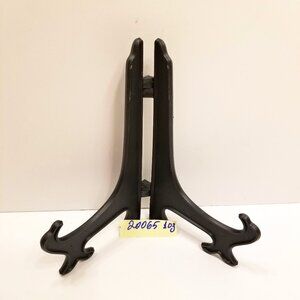 Front Loading Easel, Back Hinges, Adjustable Black Plastic 7" Tall Easel